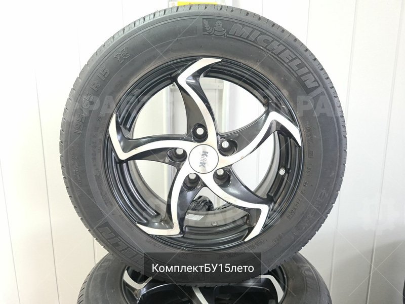 Колеса в сборе Б/У 195/65 R15 Michelin Energy  на дисках литых 5х108 ET40  (лето)