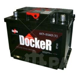 Аккумулятор Docker Standart 62А/ч-12Vст EN520 европейский прямая 242x175x190