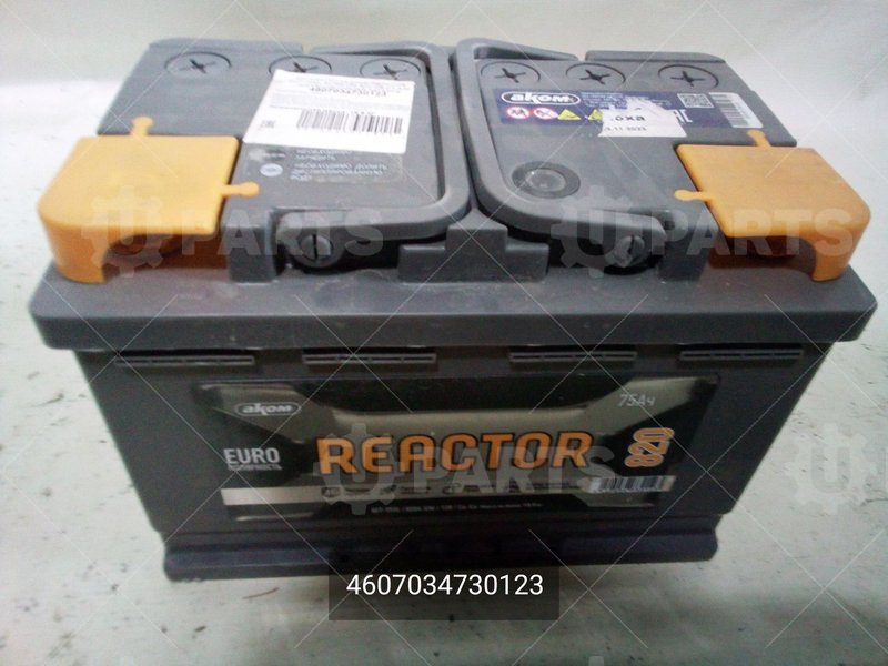 Батарея аккумуляторная (АКБ) 6СТ-75 75Ah 750A [-+] обратная 278x175x190 EFB Euro АКОМ для ГАЗ ГАЗель Бизнес (1999 - )