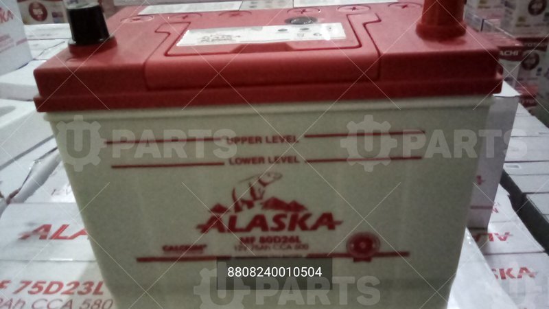 Аккумуляторная батарея (АКБ) ALASKA MF 75 L 80D26 12V 75Ah 600A Евро ДхШхВ:257mmx172mmx220mm | 8808240010504. Под заказ.