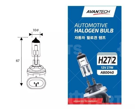 Лампа H27/2 Avantech 12V 27W 881 Series головного света