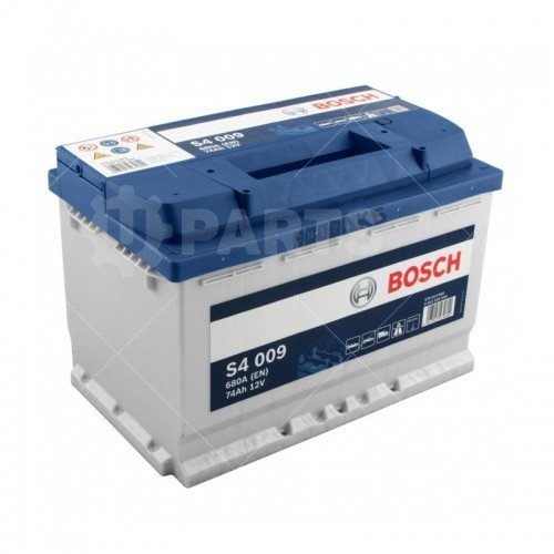 Аккумуляторная батарея (АКБ) BOSCH S4 SILVER 12V 74Ah 680A Русская ДхШхВ:278mmx175mmx190mm