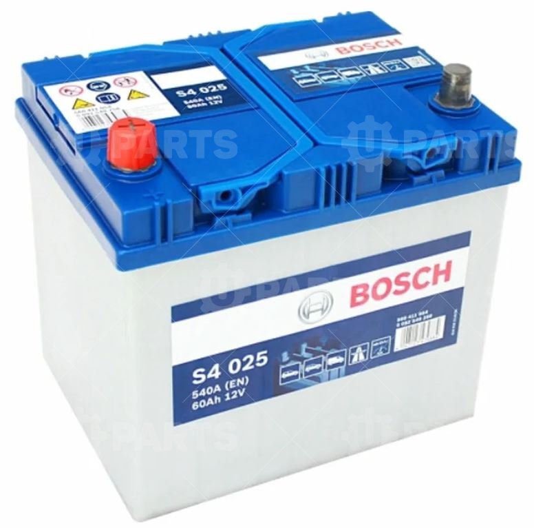 Аккумуляторная батарея АКБ BOSCH S4 SILVER 12V 60Ah 540A Евро 232x173x225