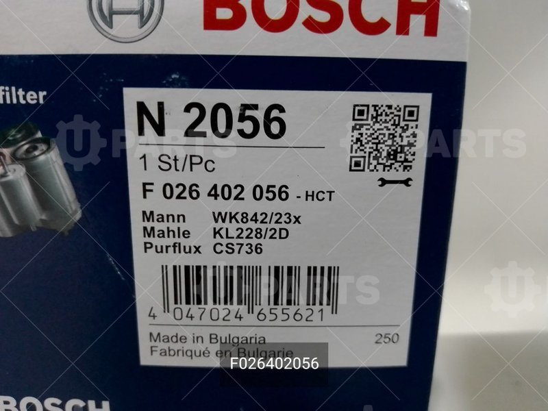 F026402056 Фильтр топливный 