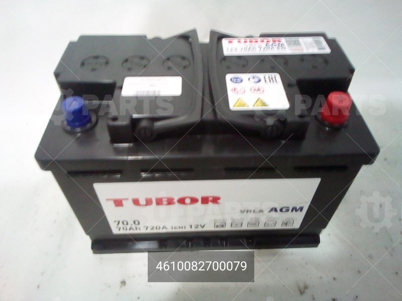 Аккумуляторная батарея TUBOR AGM 6СТ-70.0 VRLA | 4610082700079. Под заказ.