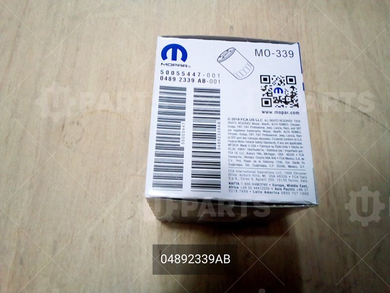 Фильтр масляный CHRYSLER для DODGE NITRO (2007 - ) / CHRYSLER SEBRING (2005 - ) / DODGE CALIBER (2011 - ) / JEEP Jeep, Cherokee, V (KL), 2.4 AT (177 л.с.) 4WD, (2014 - 2018) 2.4 (2014 - 2018) / JEEP Wrangler, IV (JL), 2.0 AT (272 л.с.) 4WD (2017 - ) / JEE