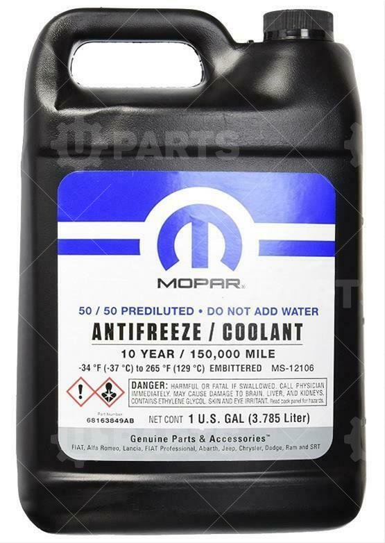 Антифриз фиолетовый (-80) MOPAR ANTIFREEZE/COOLANT 10 YEAR   MS-12106  выписывать  ЛИТРАМИ !!! | 68163849AB. Под заказ.