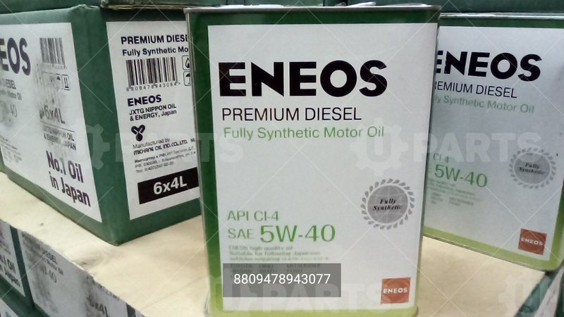 Масло моторное синтетическое ENEOS Premium Diesel 5W-40 API:CI-4 (4л.) | 8809478943077. Под заказ.