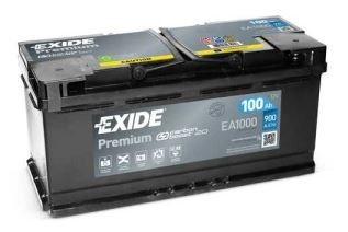 Аккумуляторная батарея EXIDE 12V 100Ah 900A Евро 353x175x190 | EA1000. Под заказ.