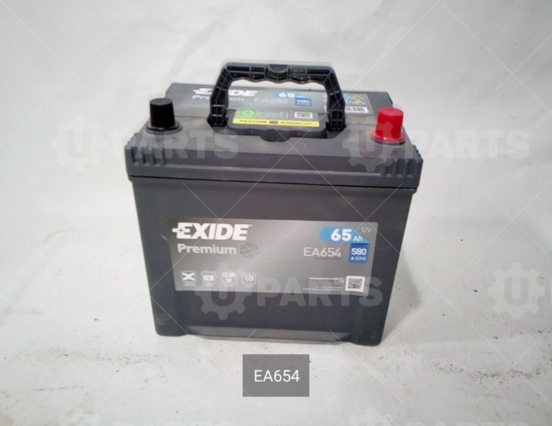 Аккумуляторная батарея EXIDE 12V 65Ah 580А Евро 230x173x222 | EA654. Под заказ.