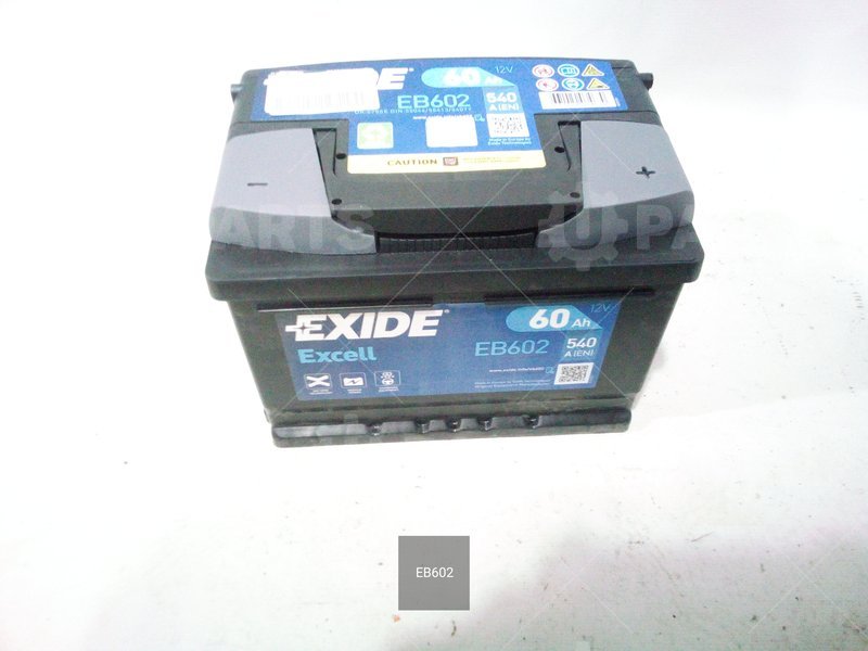 Аккумуляторная батарея EXCELL 60Ah12V 60AH 540A ETN 0(R+) B13 242x175x175 | EB602. Под заказ.