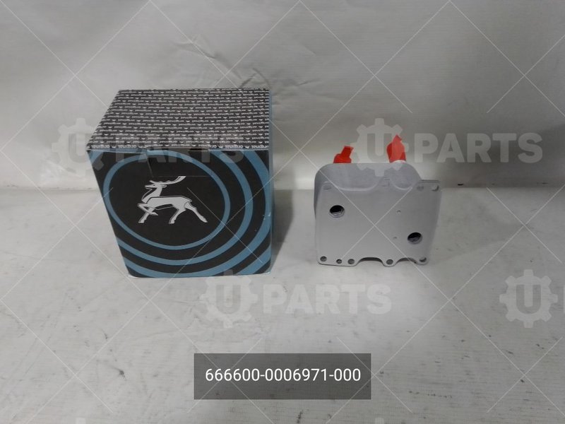 666600-0006971-000 Теплообменник масленого фильтра дв. G21 