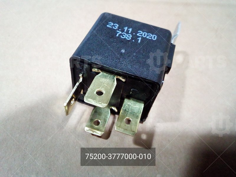 75200-3777000-010 Реле электромагнитное 12V 4-х контактное 30А 752.3777-10 ТУ 37.469.093-2006 