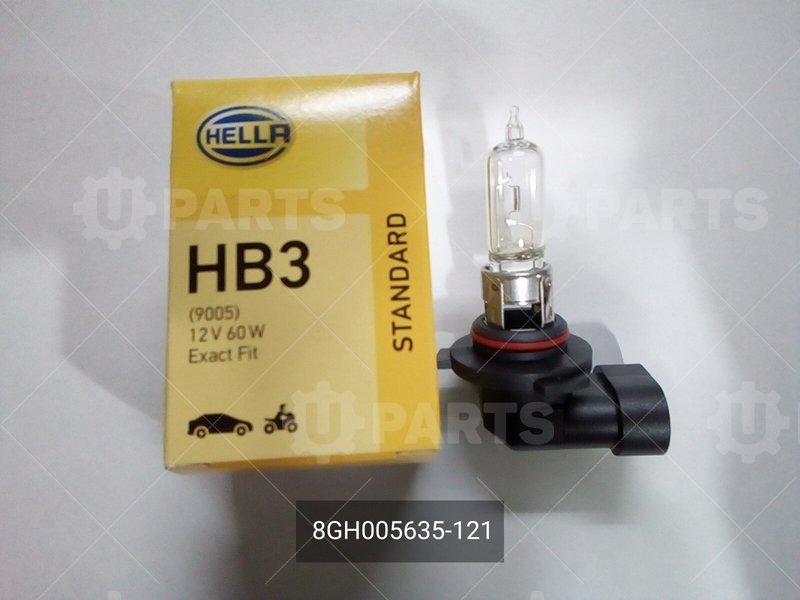 Лампа HELLA HB3 12V (60W) P20d HELLA