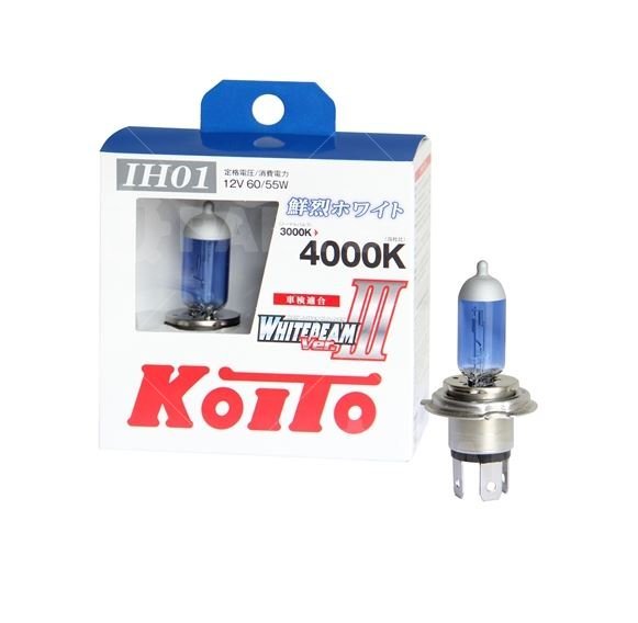 Лампа IH01 Koito Whitebeam 12V 60/55W (100/90W) 4000K 2 шт