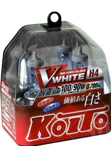 Лампа H4 Koito Whitebeam 12V 60/55W (100/90W) 3700K 2 шт