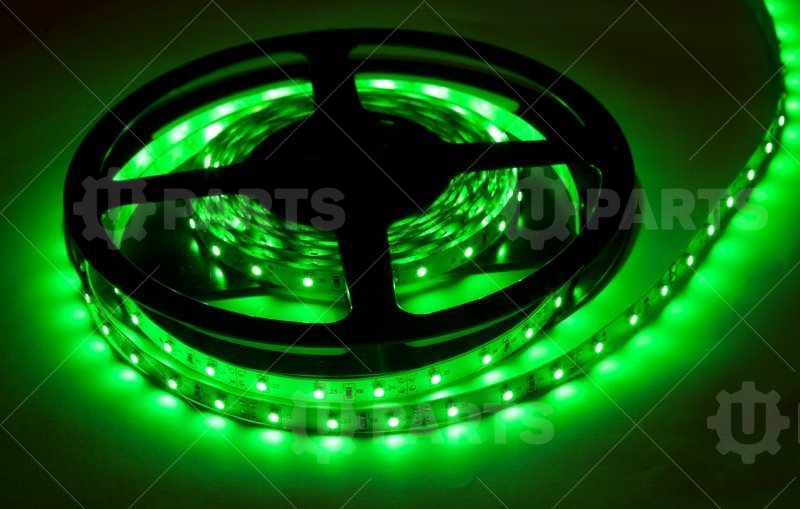 Полоса светодиодная 12V  (7 SMD 5x5)  30см GREEN