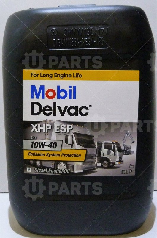 Масло моторное синт. MOBIL Delvac XHP ESP 10W40 API CH-4,CI-4,CI-4+,CJ-4,CK-4 (20л.) Cummins ЕВРО5 (Цена за 1 литр)