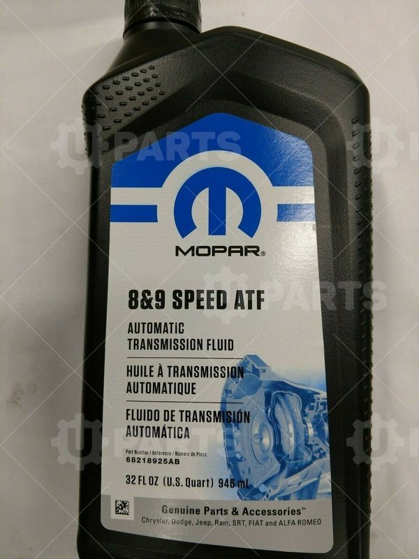 Масло трансмиссионное Mopar ZF 8&9 Speed ATF, Shell L12108 (1л.) K68218925GA | 68218925AA. Под заказ.