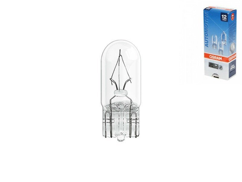 Лампа OSRAM W3W 12V (3W) W2,1x9,5d стеклянный цоколь 4050300838663 OSRAM