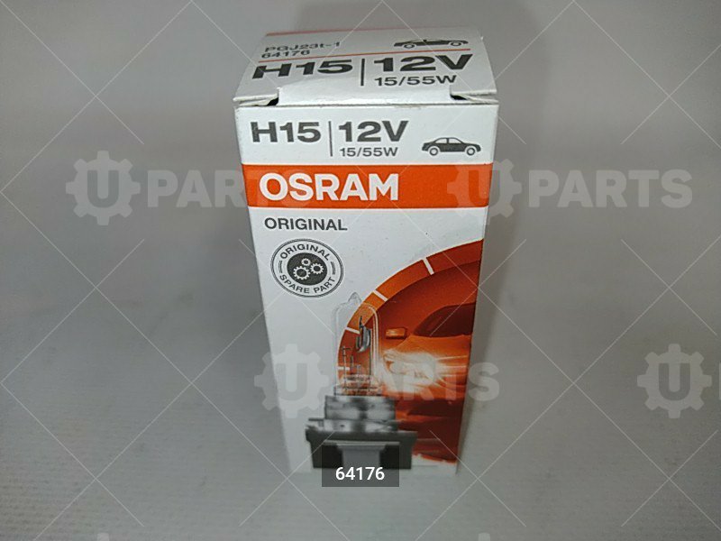 Лампа OSRAM H15 12V (55/15W) PGJ23T-1 Original OSRAM
