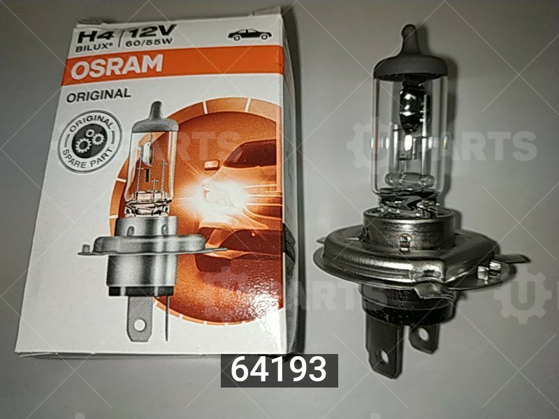 Лампа OSRAM H4 12V 60/55W  | 64193. Под заказ.