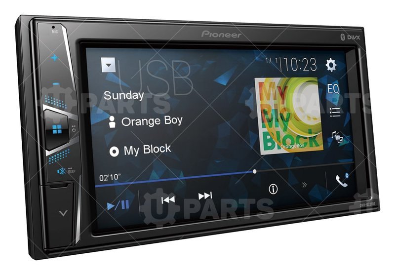 Автомагнитола 2DIN PIONEER DMH-G221BT (ГУ 6,2, USB) PIONEER