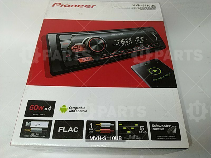 Автомагнитола 1DIN Pioneer MVH-S110UB  USB/MP3/Android