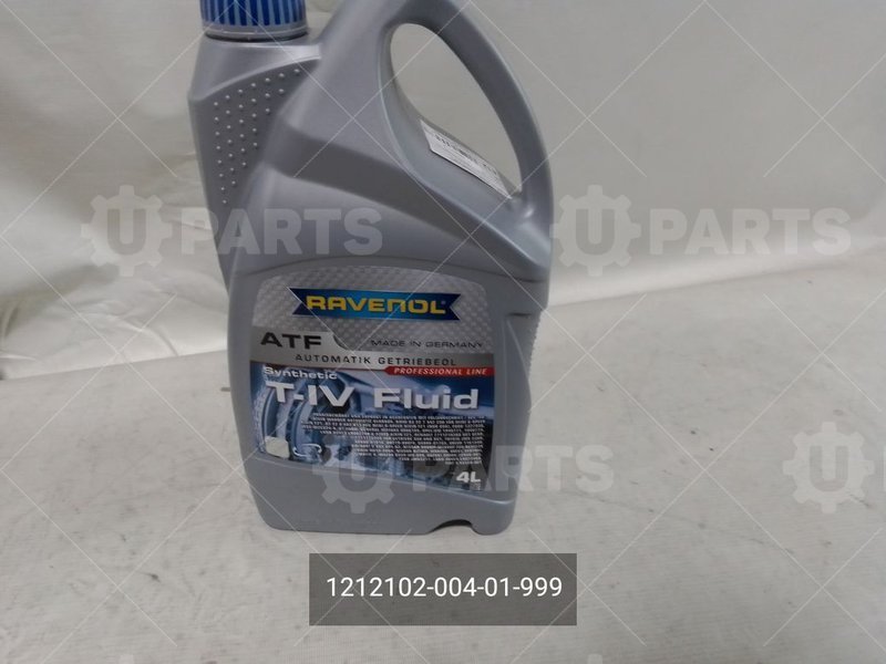 Масло трансмиссионное Ravenol ATF T-IV Fluid 4 л  (Кат.номер: 1212102-004-01-999)