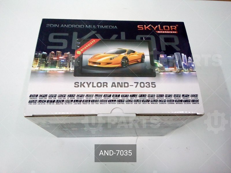 Автомагнитола SKYLOR 2din, 7 4x50, Android 9.0, GPS, WI-FI, BT, MCOLOR, USB, MP3, MKV, WMA, RCA