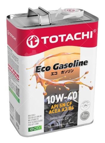 Масло моторное полусинтетическое Totachi Eco Gasoline 10W40 API:SN,CF (4л.) TOTACHI