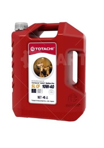 Масло моторное синтетическое TOTACHI NIRO Optima PRO Semi-Synthetic 10W-40 SL/CF 4л | 1C404. Под заказ.