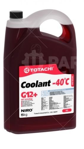 Антифриз TOTACHI NIRO Coolant Red -40C G12+ 5кг | 43105. Под заказ.