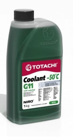 Антифриз TOTACHI NIRO COOLANT GREEN G11 -50C 1кг | 44701. Под заказ.