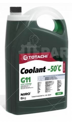 Антифриз TOTACHI NIRO COOLANT GREEN G11 -50C 5кг