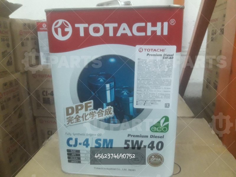 Масло моторное синтетическое Totachi Premium Diesel Fully 5W40 API:CJ-4/SM 6л