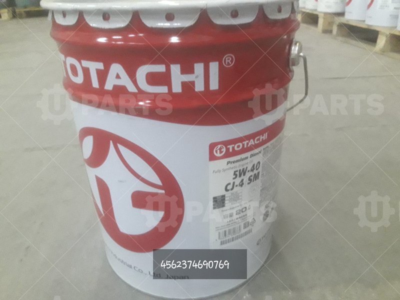 Масло моторное синтетическое Totachi Premium Diesel Fully 5W40 API:CJ-4/SM 20л | 4562374690769. Под заказ.