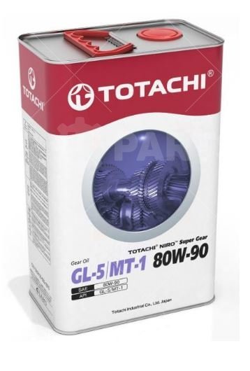 Масло трансмиссионное TOTACHI NIRO Super Gear минерал GL-5/MT-1 80W-90 4л