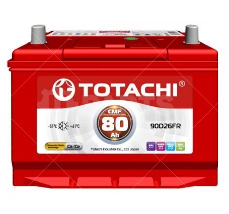 Аккумулятор TOTACHI KOR CMF 80 FR 90D26FR 257х172х200