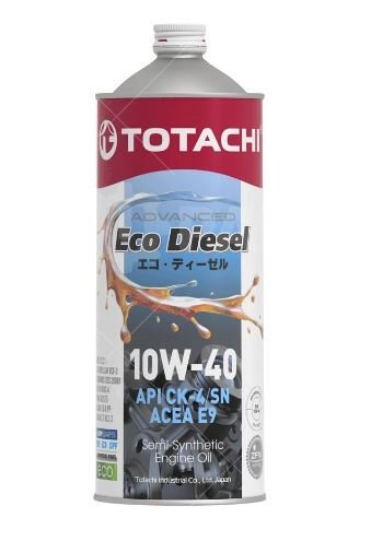 Масло моторное TOTACHI Eco Diesel Semi-Synthetic CK-4/CJ-4/SN 10W-40 1л | E1301. Под заказ.