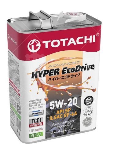 Масло моторное TOTACHI HYPER Ecodrive Fully Synthetic SP/RC/GF-6A 5W-20 4л | E1404. Под заказ.