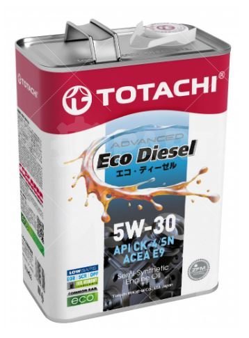 Масло моторное TOTACHI Eco Diesel Semi-Synthetic CK-4/СJ-4/SN 5W-30 1л