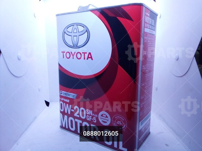 Масло моторное синтетическое TOYOTA MOTOR OIL 0W20 API:SN/GF-5 (4л.) | 0888012605. Под заказ.