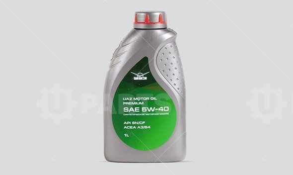 Масло моторное синтетическое UAZ Motor Oil Premium SAE 5W40 API SN/CF (1л) УАЗ