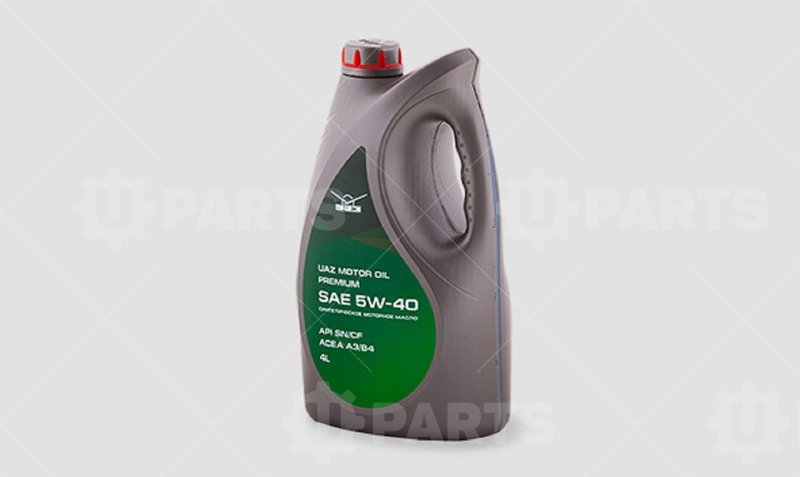 Масло моторное синтетическое UAZ Motor Oil Premium SAE 5W40 API SN/CF (4л) | 000101004054002. В наличии.