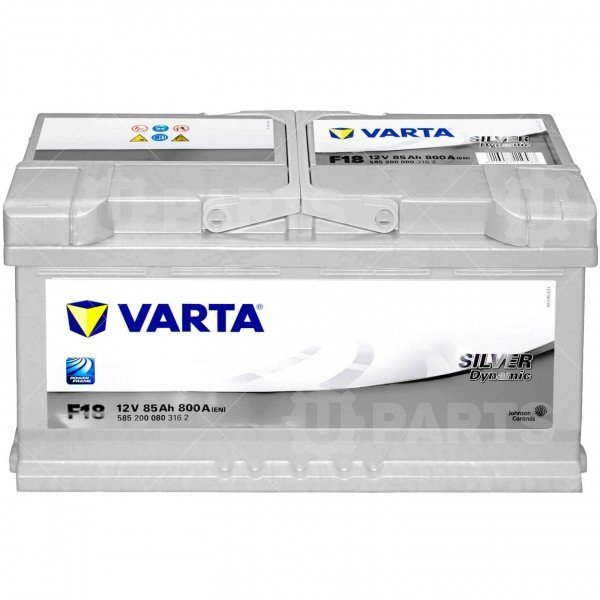 Аккумуляторная батарея VARTA SILVER DYNAMIC 12V 85Ah 800A Евро ДхШхВ:315mmx175mmx175mm | 585200080. Под заказ.