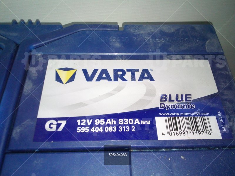 Аккумуляторная батарея VARTA BLUE DYNAMIC 12V 95Ah 830А Евро 306x173x225 | 595404083. Под заказ.