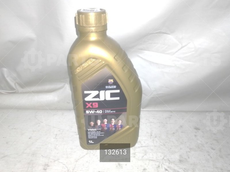 Масло моторное синтетическое ZIC X9 5W40 API:SN/CF (ACEA A3/B3, A3/B4) (1л.) универсальное ZIC (Кат.номер: 132613)