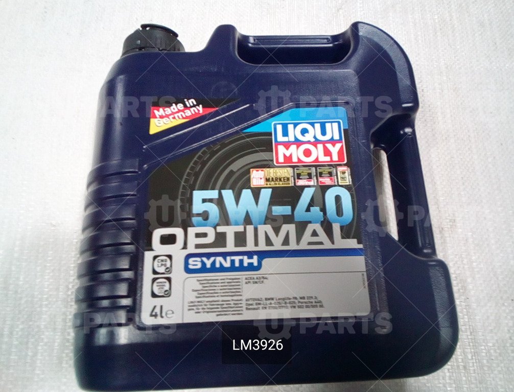 Liqui Moly 5w40 OPTIMAL Synth. LM OPTIMAL Synth 5w40. Моторное масло Luki Moly OPTIMAL since 5w40cfsn a3 b4.